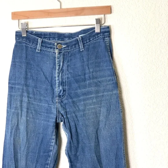 Brittania | Vintage High waisted wide leg jeans no front pockets size 25… - Picture 3 of 10